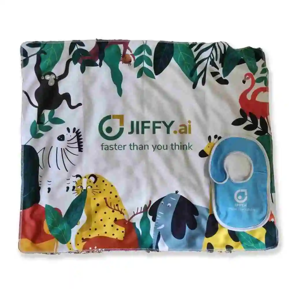 Animal Theme Stroller Blanket